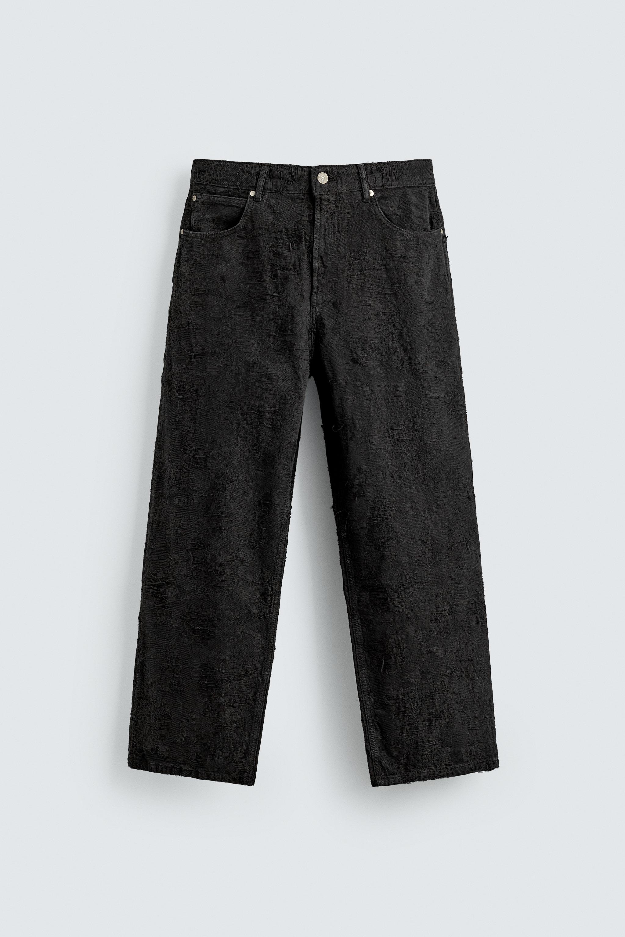 PANTALON JACQUARD TEXTURÉ